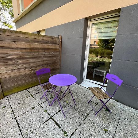 Acajou, Studio Avec Terrasse Et Parking Prive Caen Buitenkant foto